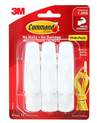 6pk Command Medium Hooks